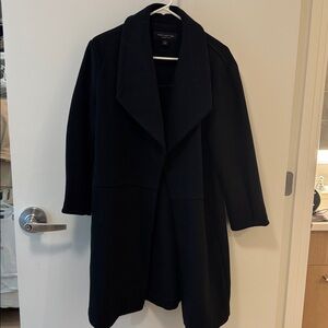 Marc New York Andrew Marc Long Oversized Black Coat | S